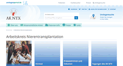 Desktop Screenshot of nieren-transplantation.com